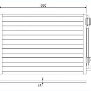 Condensator climatizare VW CADDY IV Autoutilitara/limuzina spatioasa (SAA, SAH) 1.6 TDI diesel 102 cai VALEO 817777