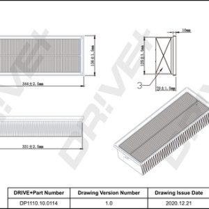 Filtru aer VW CADDY ALLTRACK microbus (SAB) 1.6 TDI diesel 102 cai DRIVE DP1110.10.0114