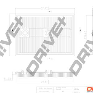 Filtru aer VW GOLF SPORTSVAN VII (AM1, AN1) 1.4 TSI benzina 125 cai DRIVE DP1110.10.0190