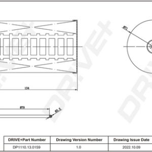 Filtru combustibil VW CRAFTER 30-35 bus (2E_) 2.5 TDI diesel 136 cai DRIVE DP1110.13.0159