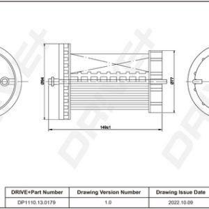 Filtru combustibil VW GOLF SPORTSVAN VII (AM1, AN1) 2.0 TDI diesel 110 cai DRIVE DP1110.13.0179
