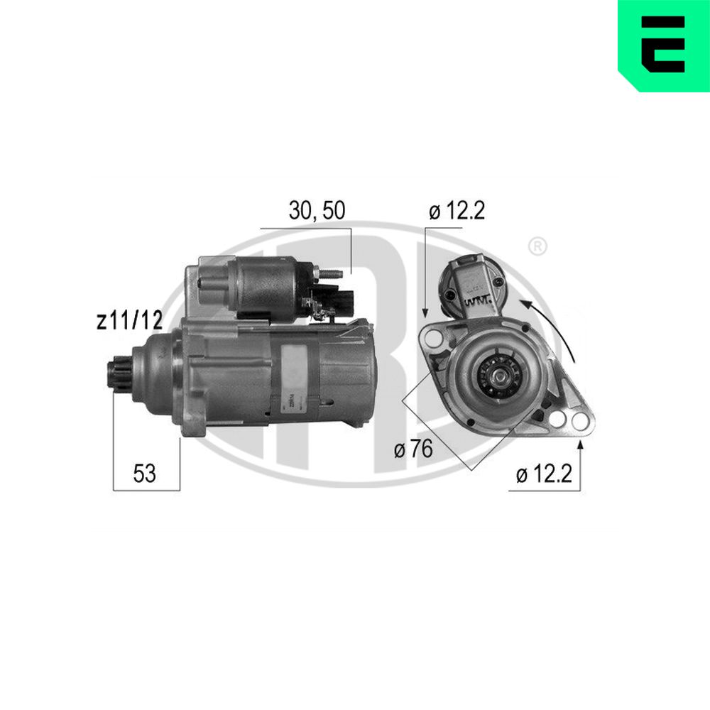 Electromotor VW GOLF VI (5K1) 1.6 TDI diesel 90 cai ERA 220534A
