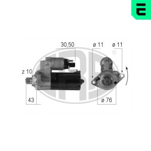 Electromotor VW GOLF VI (5K1) 2.0 TDI diesel 170 cai ERA 220606A