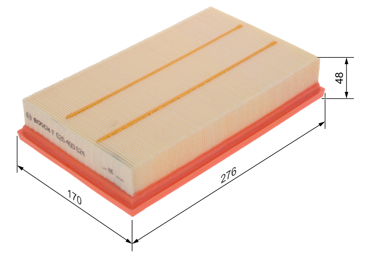 Filtru aer VW ARTEON (3H7, 3H8) 1.5 TSI benzina 150 cai BOSCH F 026 400 624