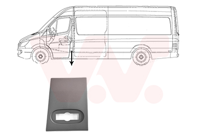 Elemente decorative / protectie panou lateral VW CRAFTER 30-50 caroserie (2E_) 2.0 TDI diesel 109 cai VAN WEZEL 3077417