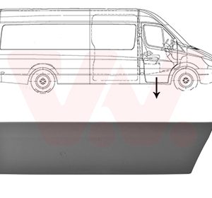 Elemente decorative / protectie portiera VW CRAFTER 30-50 caroserie (2E_) 2.5 TDI diesel 136 cai VAN WEZEL 3077424