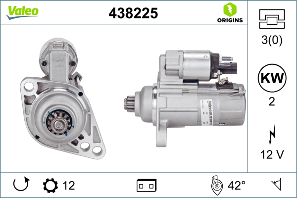 Electromotor VW CADDY IV Autoutilitara/limuzina spatioasa (SAA, SAH) 1.6 TDI diesel 102 cai VALEO 438225