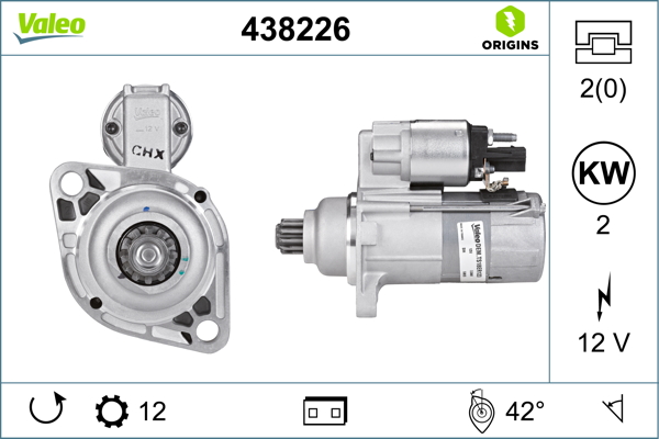 Electromotor VW ARTEON (3H7, 3H8) 2.0 TDI diesel 190 cai VALEO 438226