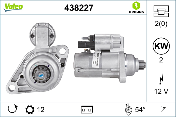 Electromotor VW GOLF VI Variant (AJ5) 1.6 TDI diesel 105 cai VALEO 438227