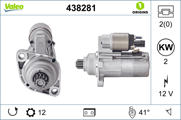 Electromotor VW GOLF SPORTSVAN VII (AM1, AN1) 2.0 TDI diesel 150 cai VALEO 438281