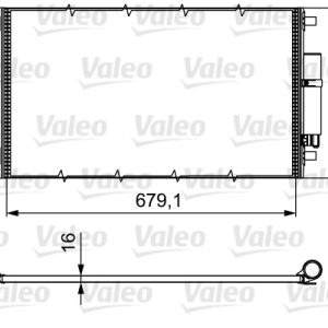 Condensator climatizare VW CRAFTER 30-50 platou / sasiu (2F_) 2.5 TDI diesel 88 cai VALEO 814374