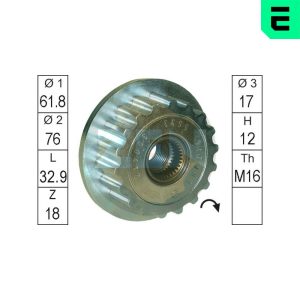 Fulie alternator ERA ZN5533 – VW | AutoRival
