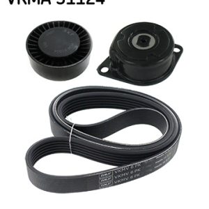 Set curea transmisie cu caneluri SKF VKMA 31124 – VW | AutoRival
