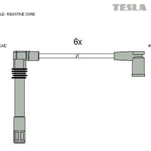 Set cablaj aprindere TESLA T003B – VW | AutoRival