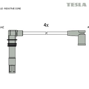 Set cablaj aprindere TESLA T004B – VW | AutoRival