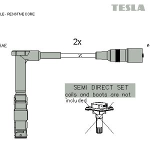Set cablaj aprindere TESLA T010B – VW | AutoRival
