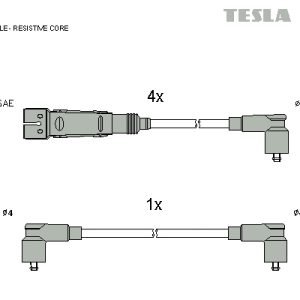 Set cablaj aprindere TESLA T048B – VW | AutoRival