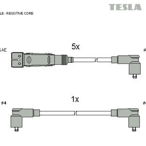 Set cablaj aprindere TESLA T057B – VW | AutoRival