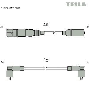 Set cablaj aprindere TESLA T064B – VW | AutoRival