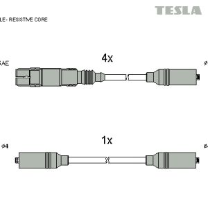 Set cablaj aprindere TESLA T067B – VW | AutoRival