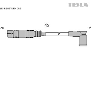 Set cablaj aprindere TESLA T076B – VW | AutoRival