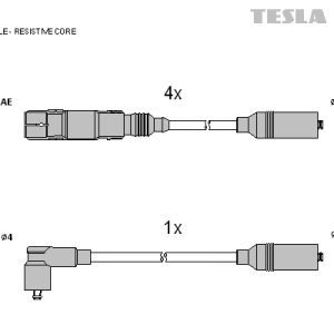 Set cablaj aprindere TESLA T084B – VW | AutoRival