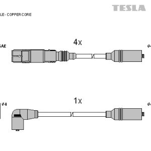 Set cablaj aprindere TESLA T104C – VW | AutoRival