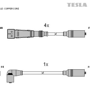 Set cablaj aprindere TESLA T651C – VW | AutoRival