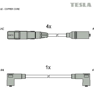 Set cablaj aprindere TESLA T800C – VW | AutoRival