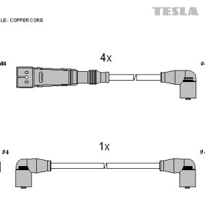 Set cablaj aprindere TESLA T819C – VW | AutoRival
