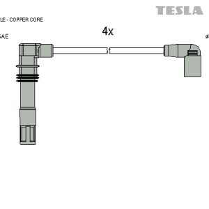 Set cablaj aprindere TESLA T874C – VW | AutoRival