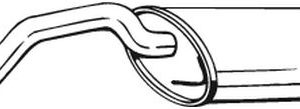 Toba esapament finala BOSAL 233-537 – VW | AutoRival