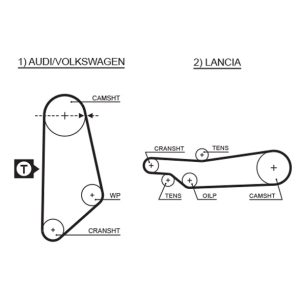 Curea de distributie GATES 5031 – VW | AutoRival