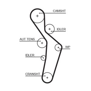 Curea de distributie GATES 5616XS – VW | AutoRival