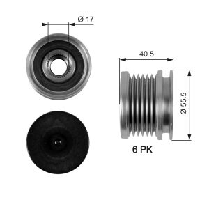Fulie alternator GATES OAP7040 – VW | AutoRival