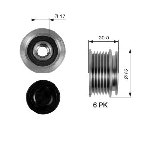 Fulie alternator GATES OAP7044 – VW | AutoRival