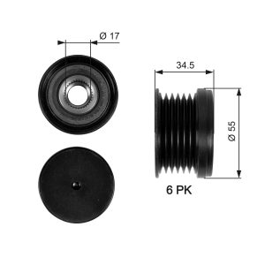 Fulie alternator GATES OAP7090 – VW | AutoRival