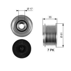 Fulie alternator GATES OAP7095 – VW | AutoRival