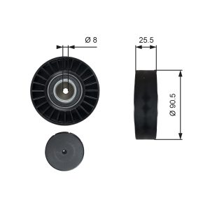 Rola ghidare / conducere curea transmisie GATES T36005 – VW | AutoRival