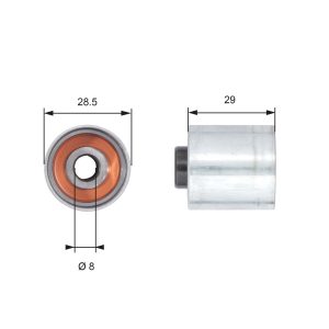 Rola ghidare / conducere curea distributie GATES T42148 – VW | AutoRival