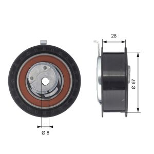 Rola intinzator curea distributie GATES T43052 – VW | AutoRival