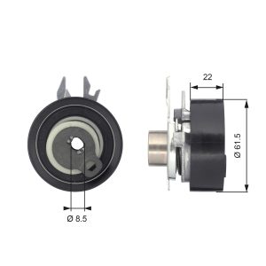 Rola intinzator curea distributie GATES T43061 – VW | AutoRival