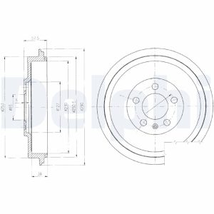 Tambur frana DELPHI BF406 – VW | AutoRival