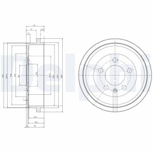 Tambur frana DELPHI BF463 – VW | AutoRival