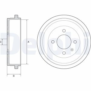 Tambur frana DELPHI BF549 – VW | AutoRival