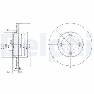 Disc frana DELPHI BG2116 – VW | AutoRival