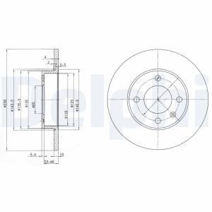 Disc frana DELPHI BG2117 – VW | AutoRival