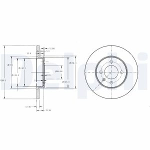 Disc frana DELPHI BG2454 – VW | AutoRival