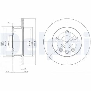 Disc frana DELPHI BG2716 – VW | AutoRival