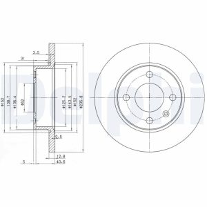 Disc frana DELPHI BG2910 – VW | AutoRival